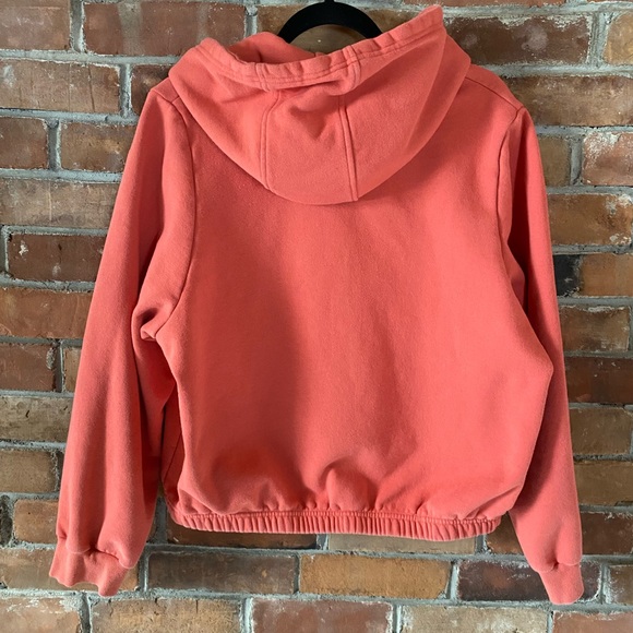 SMASH + TESS ava zip up hoodie sweater coral pink XL - Picture 4 of 4